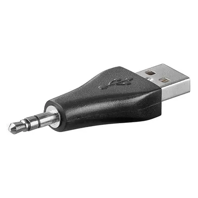 Goobay USB auf 3,5mm Klinkenadapter Stecker/Stecker Schwarz