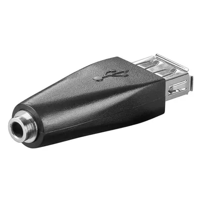Goobay 93982 Kabeladapter USB-A 3.5mm Schwarz