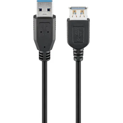 USB-Verlängerungskabel 3.2 Gen 1 Goobay 93999 3 m Schwarz