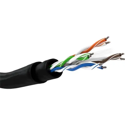 Netzwerkkabel Goobay 94398 100 m Cat6 U/UTP Schwarz CCA PoE+ Bulk