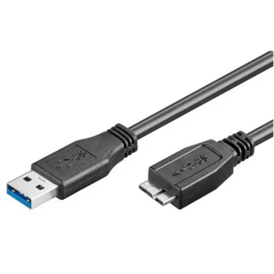 Kabel USB 3.2 Goobay 95026 1,8 m USB-A an Micro-USB B Schwarz