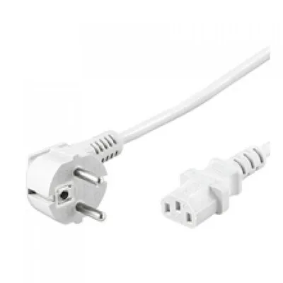 Goobay Stromkabel für CEE7/C13-CPU, 3 m, Weiß