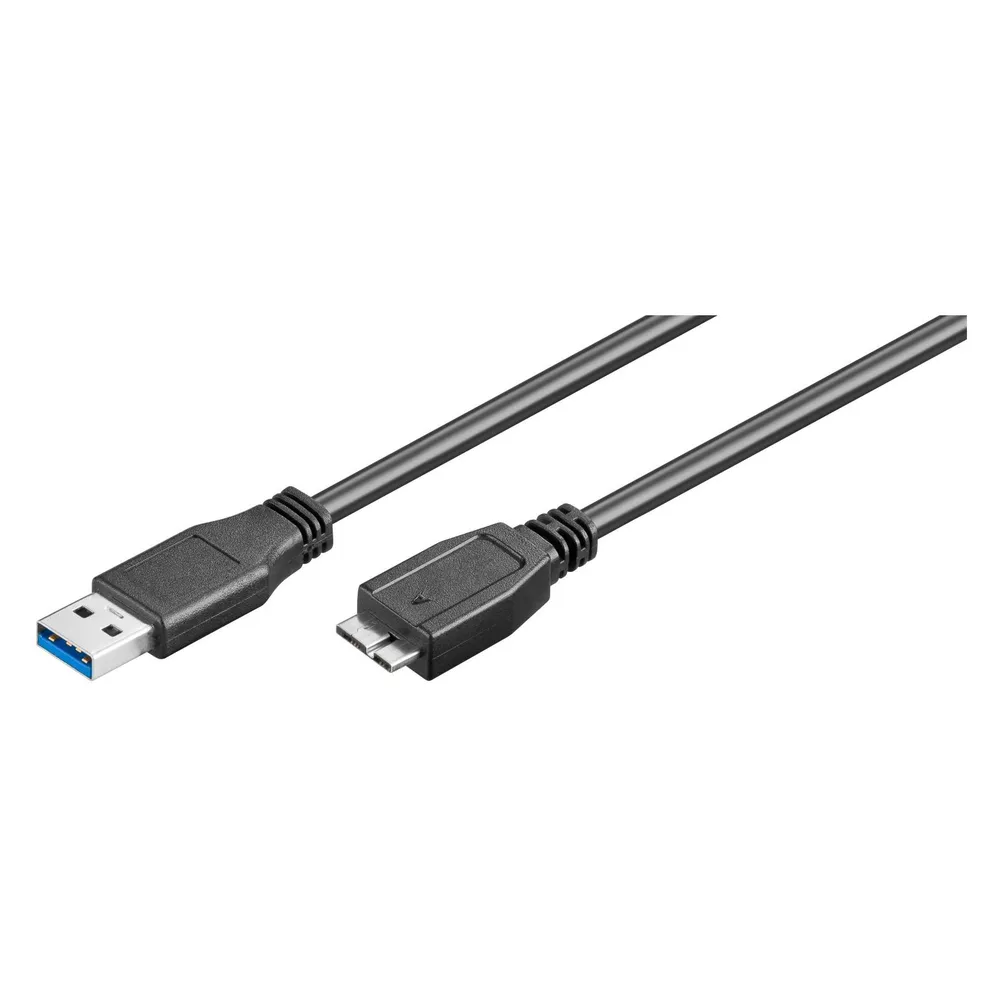 Goobay USB 3.0 auf Micro USB B Stecker/Stecker Kabel 1m Schwarz