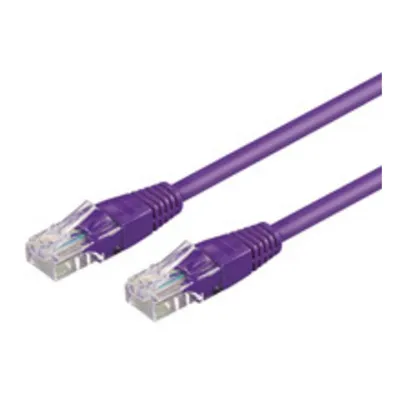 Netzwerkkabel Goobay Cat6 U/UTP 10 m violett mit RJ-45 Steckern