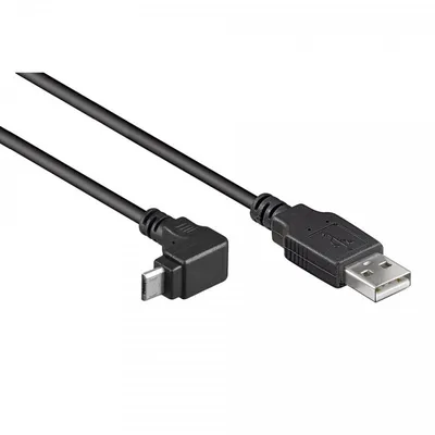Goobay 95343 USB Kabel USB 2.0 1,8 m USB A Micro-USB B Schwarz