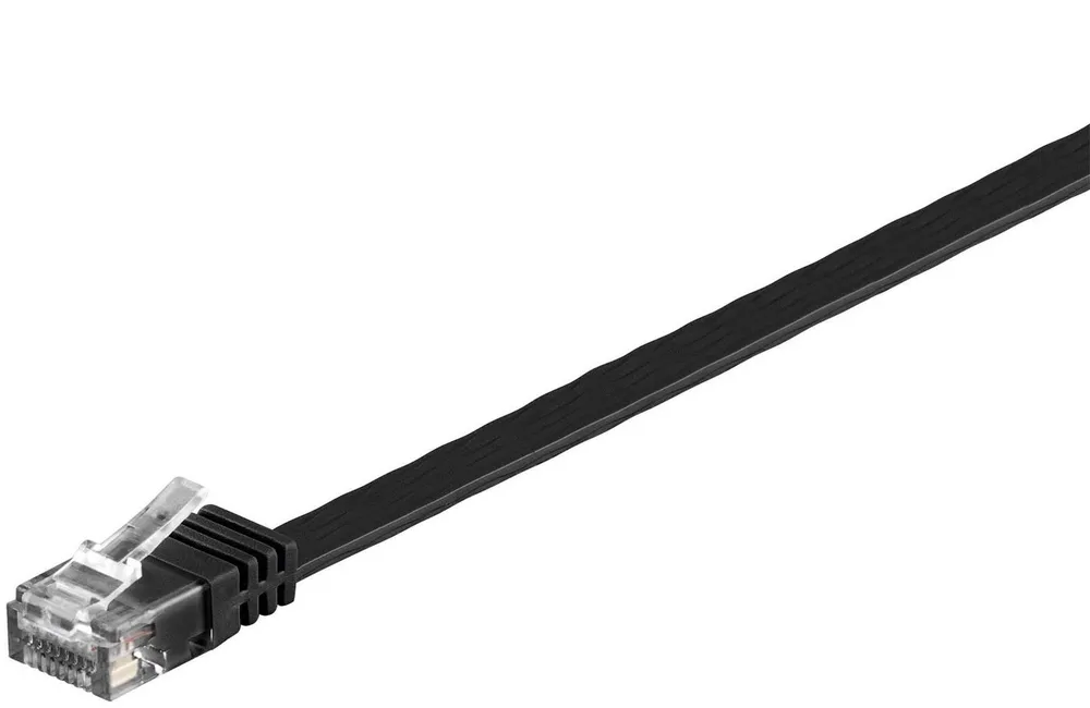 Goobay Netzwerkkabel RJ45 UTP Cat.6 50cm Schwarz