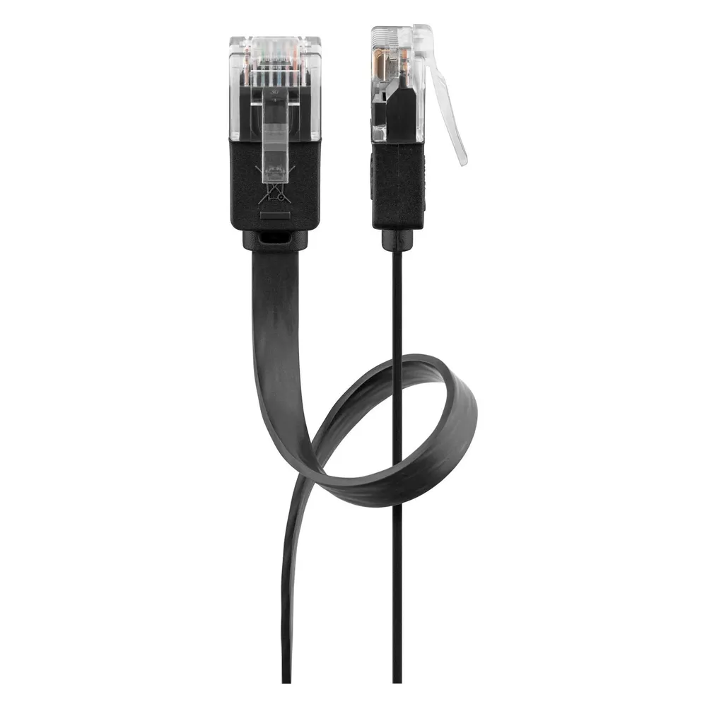 Netzwerkkabel Goobay 95387 5 m Cat6 U/UTP RJ-45 Schwarz