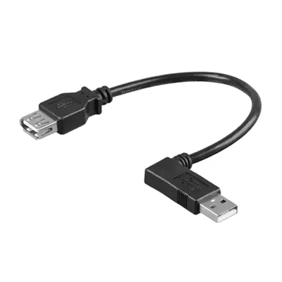 Goobay 95704 USB Kabel USB 2.0 0,15 m USB A Schwarz