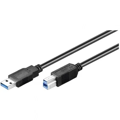 Goobay 0.5m USB 3.0 A/B USB Kabel USB 3.2 Gen 1 (3.1 Gen 1) 0,5 m USB A USB B Schwarz