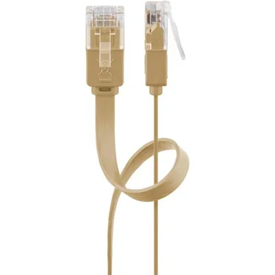 Netzwerkkabel Goobay 95883 15 m Cat6 U/UTP RJ-45 hellbraun
