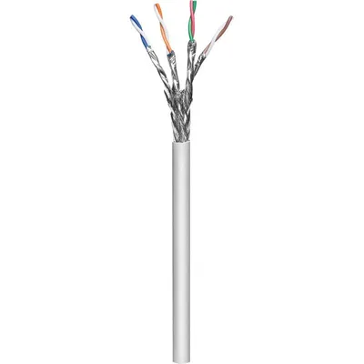 Netzwerkkabel Goobay 96094 Cat6a S/FTP 100 m Grau LSZH