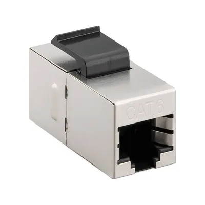 Goobay Keystone Stecker RJ45 Cat 6 STP Grau