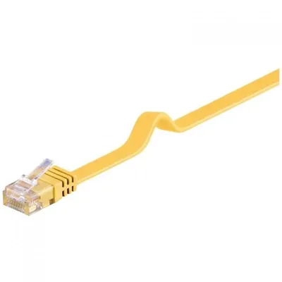 Goobay RJ-45 CAT6 0.5m Netzwerkkabel Gelb 0,5 m U/UTP (UTP)