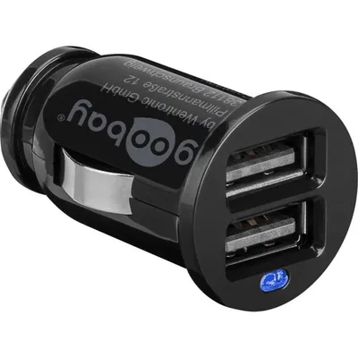 Auto-Ladegerät Goobay 44177 2 USB-Ports 5V Schwarz