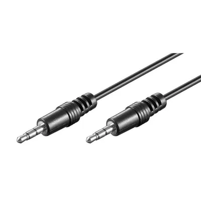 Goobay Audiokabel HQ-Klinke 3,5 mm Stecker/Stecker 60 cm Schwarz
