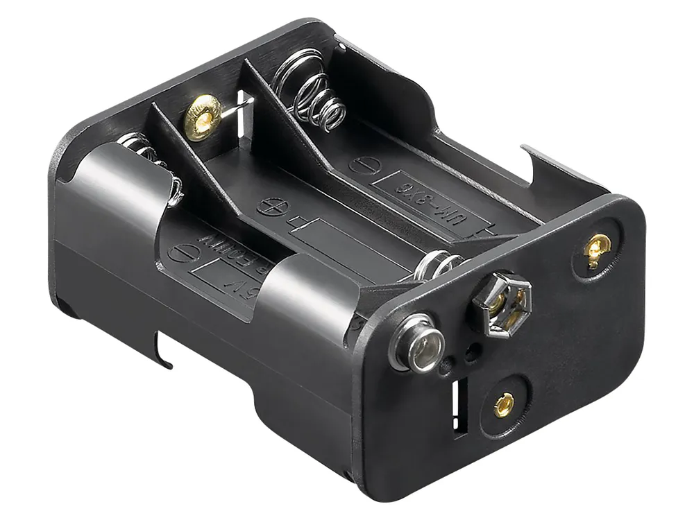 GOOBAY Batteriehalter, 6x Mignon, Clipanschluss