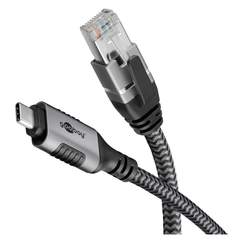 GOOBAY Ethernet-Kabel CAT6 USB-C 3.1 auf RJ45