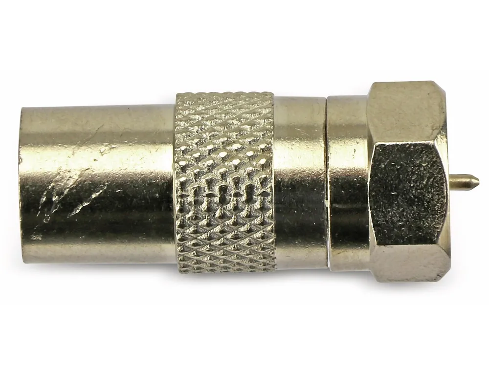 GOOBAY F-Adapter, F-Stecker/Koaxialstecker