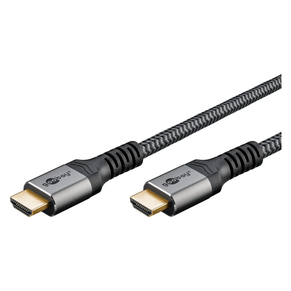 GOOBAY HDMI Kabel Plus Ultra High Speed 8K schwarz/silber