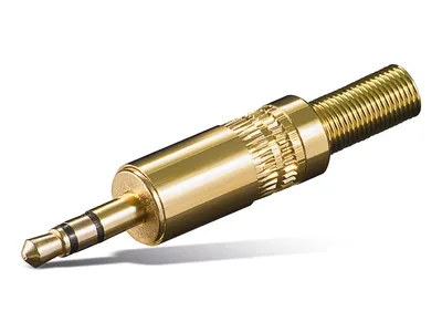 GOOBAY Klinkenstecker, 3,5 mm, stereo, Metall, vergoldet