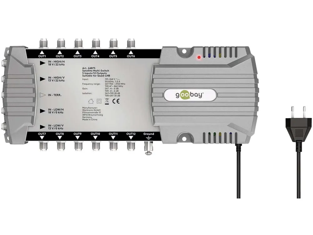 GOOBAY SAT-Multischalter 64875, 5/12