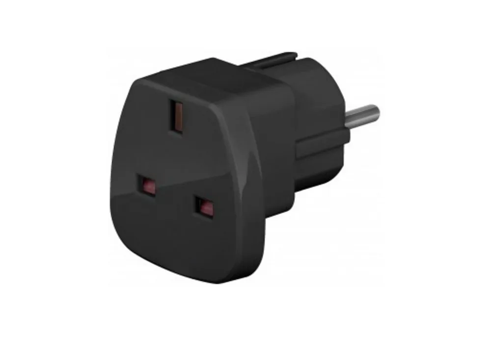 Goobay Stromadapter, UK Plug Adapter Schutzkontakt 230V/240V - Steckadapter