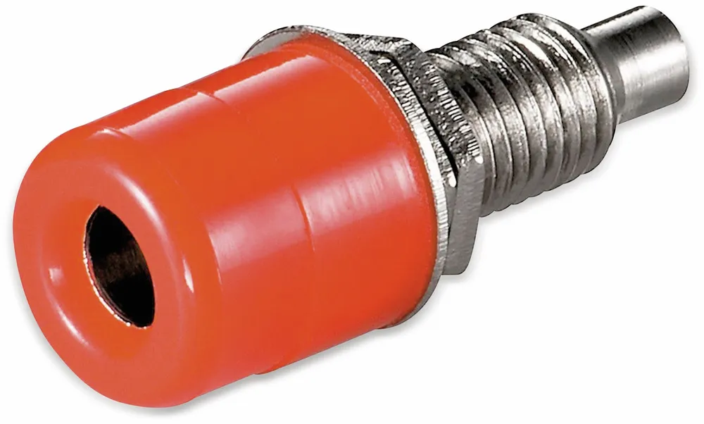 GOOBAY Telefonbuchsen 4 mm, rot, 10 Stück