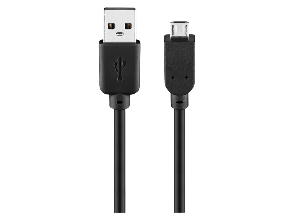 GOOBAY USB 2.0 Hi-Speed Anschlusskabel A/microB 93922 0,6m schwarz