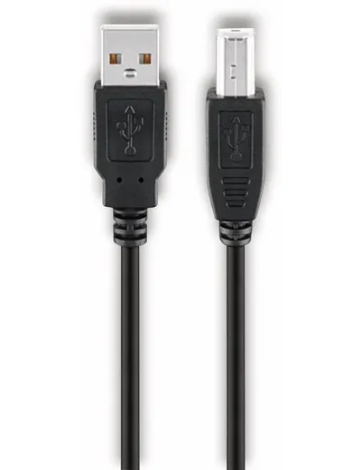 GOOBAY USB 2.0 Hi-Speed Kabel 68900, A/B, 1,8 m, schwarz