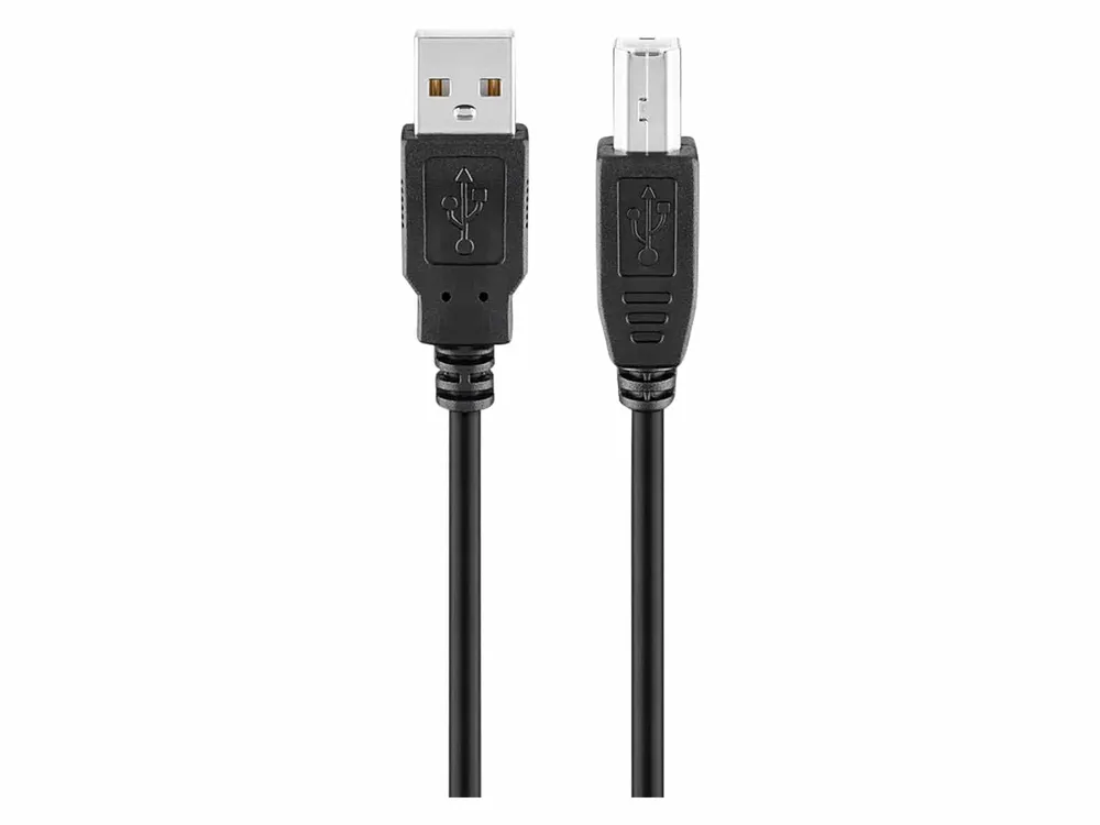 GOOBAY USB 2.0 Hi-Speed Kabel A/B 96185 1m schwarz