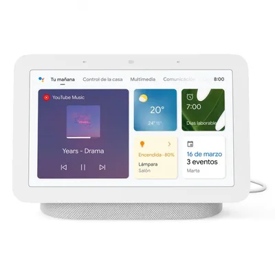 Google Nest Hub Smart Speaker und Assistent der 2. Generation mit Kreidebildschirm