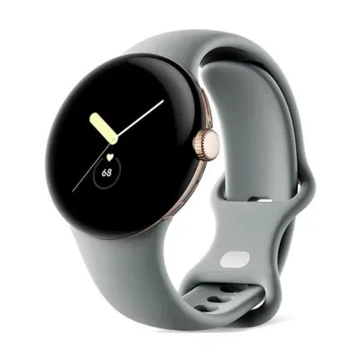 Google Pixel Watch 4G LTE GPS 41mm AMOLED Champagner Gold Hazel S/L 5ATM Herzfrequenz Schlafmonitor