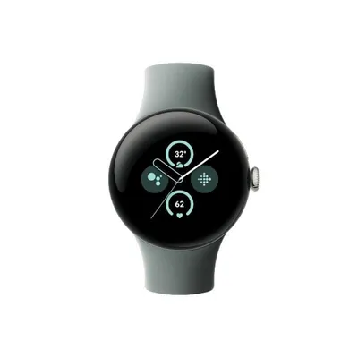 Google Pixel Watch 2 4G LTE GPS 41mm AMOLED Grün Grau M/L IP68 Pulssensor Always-On