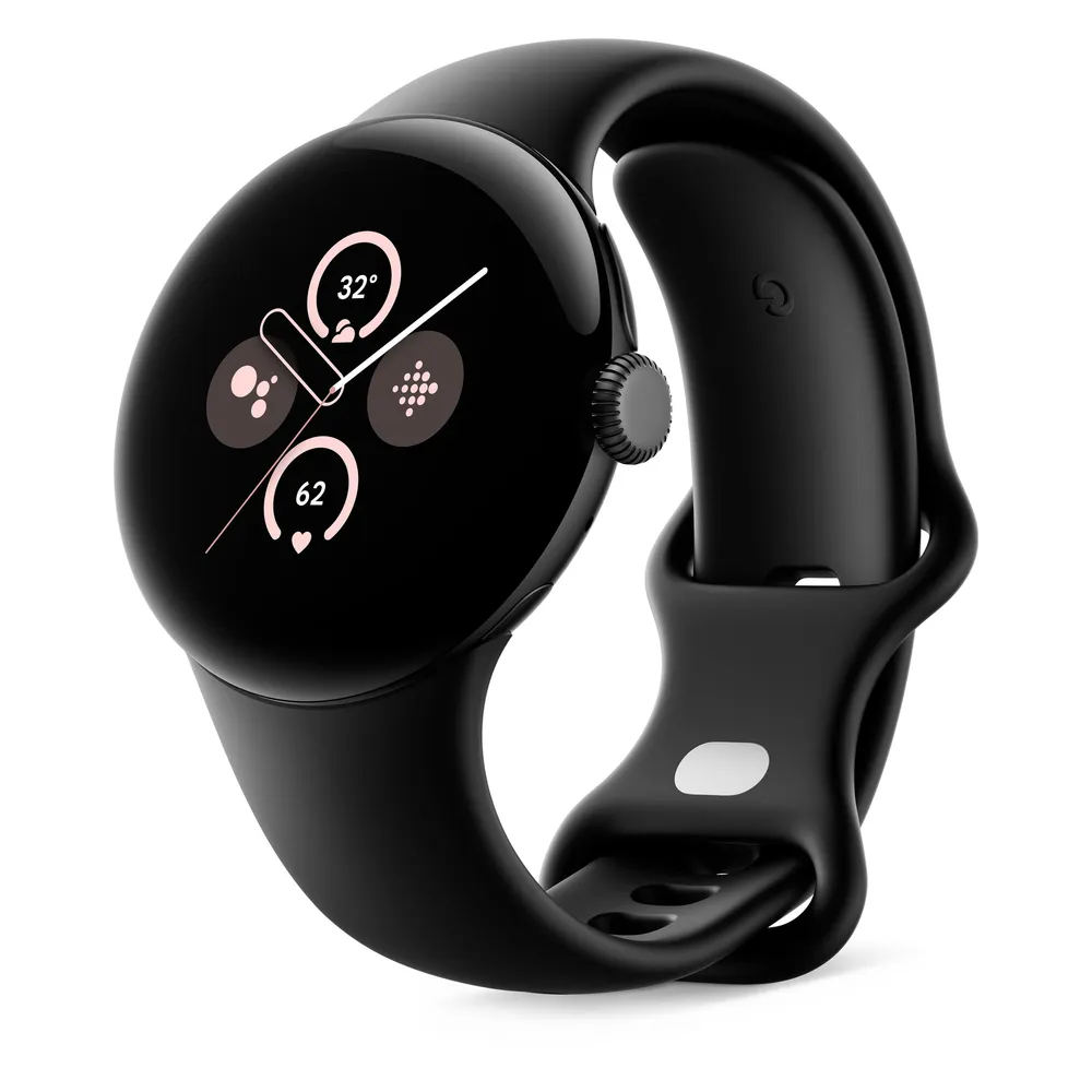 Google Pixel Watch 2 WiFi Bluetooth GPS NFC 41mm AMOLED Schwarz S/L IP68 SpO2 Herzfrequenz
