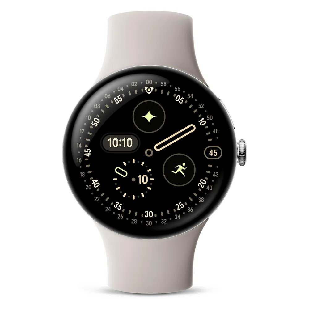 Google Pixel Watch 4 Silber/Creme 45 mm