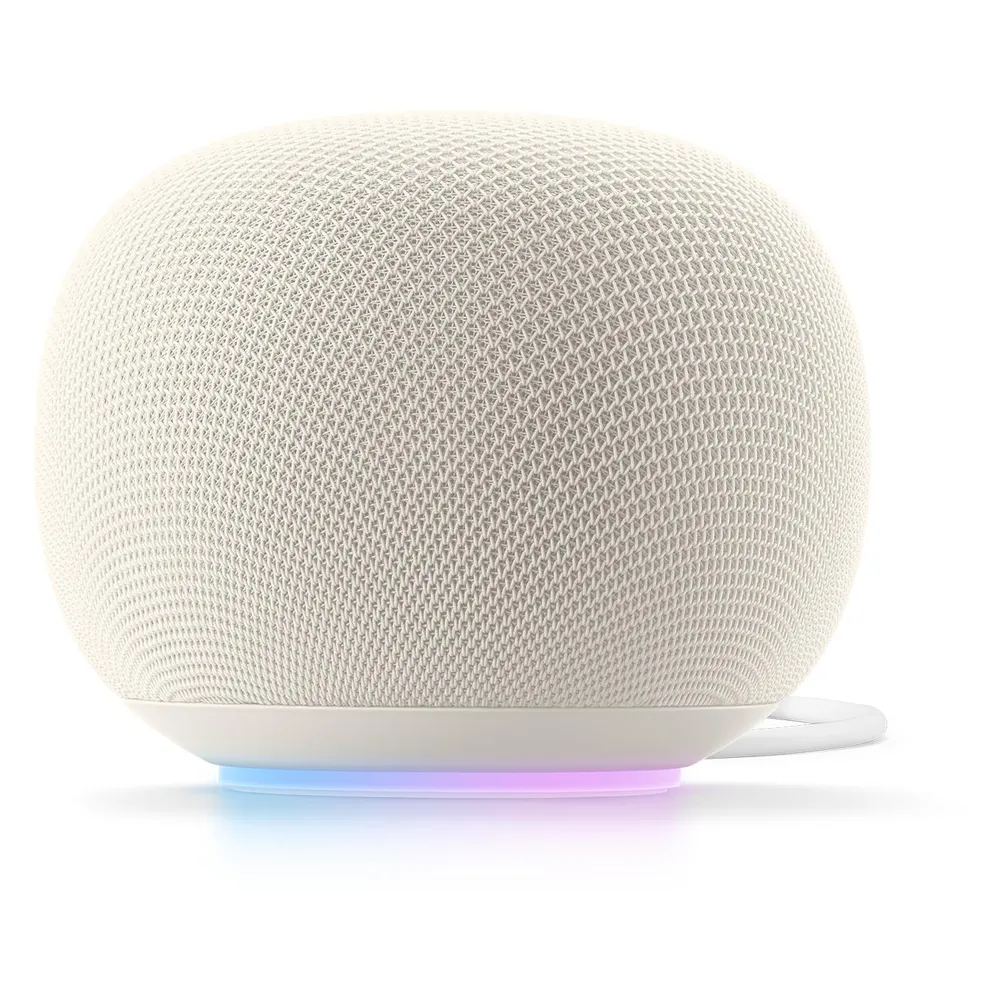 Lautsprecher Google Home Oval Wi-Fi 6 Bluetooth 5.4 mit integriertem Mikrofon