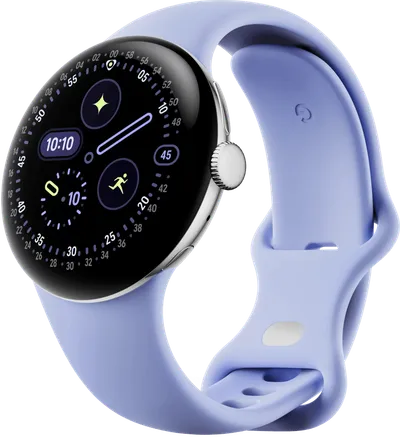 Google Pixel Watch 4 Silber/Lila 41 mm