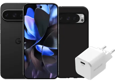 Google Pixel 9 Pro 128GB Schwarz 5G + Zubehörset