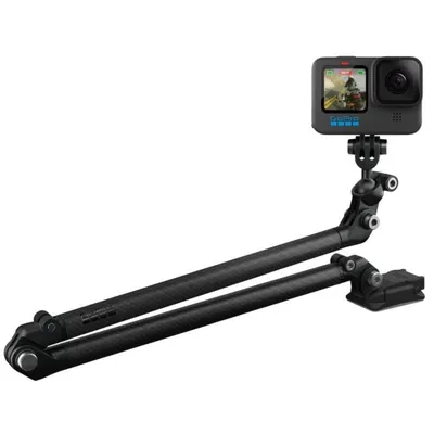 Schwarze Carbon-Extend-Pole mit 360° Drehung kompatibel mit GoPro HERO Modellen