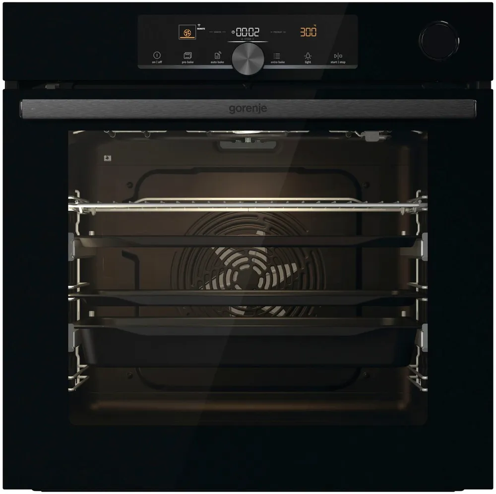 GORENJE Backofen BPSA 6747, Pyrolyse, 2fach Teleskopauszug, Wassertank für Dampf, AirFry-Funktion