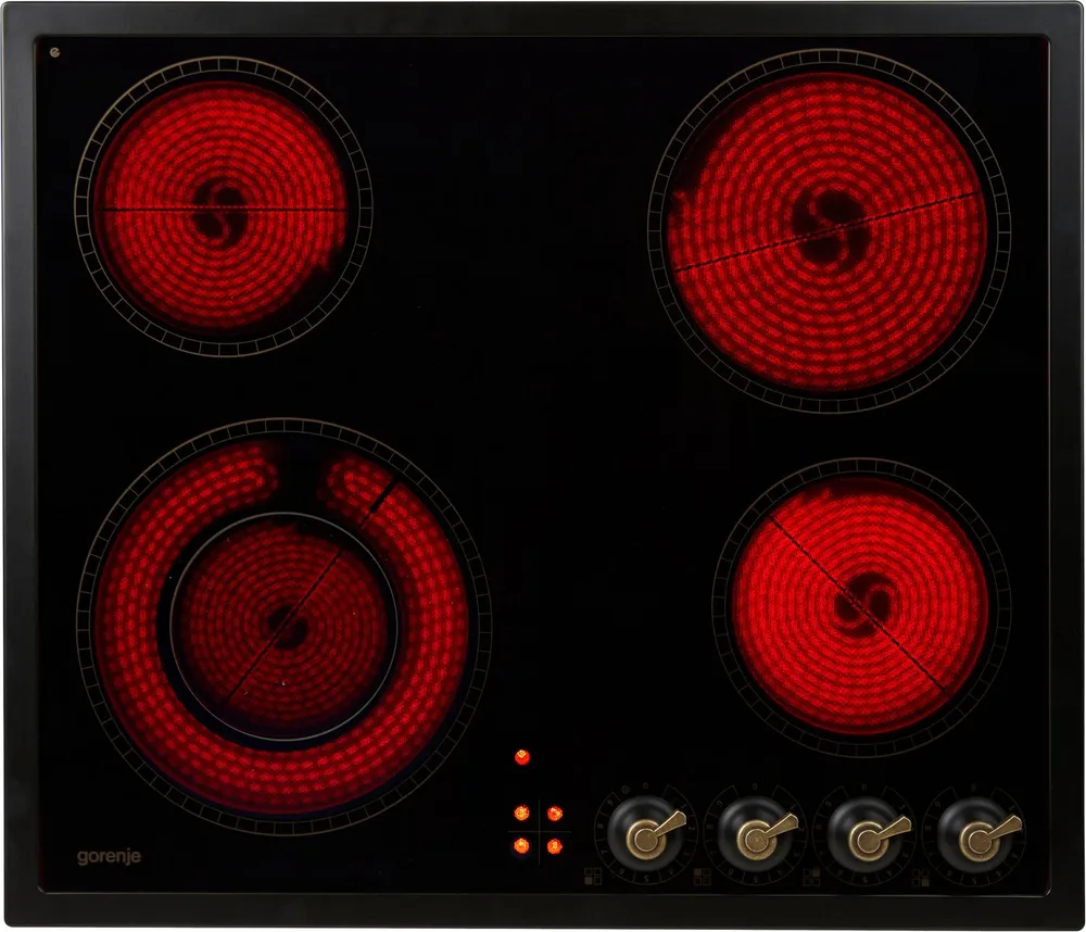 GORENJE Elektro-Kochfeld Classico-Edition EC642CLB, Retro Design. Zeitlose Eleganz für jede Küche