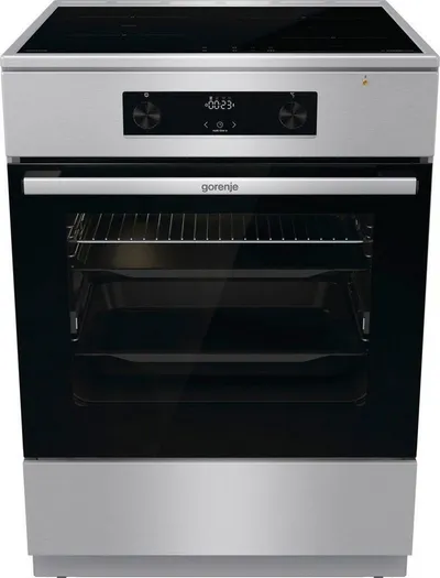 GORENJE Induktions-Standherd GEIT6C60XPG, BridgeZone. Mehr Platz für große Pfannen und Bräter
