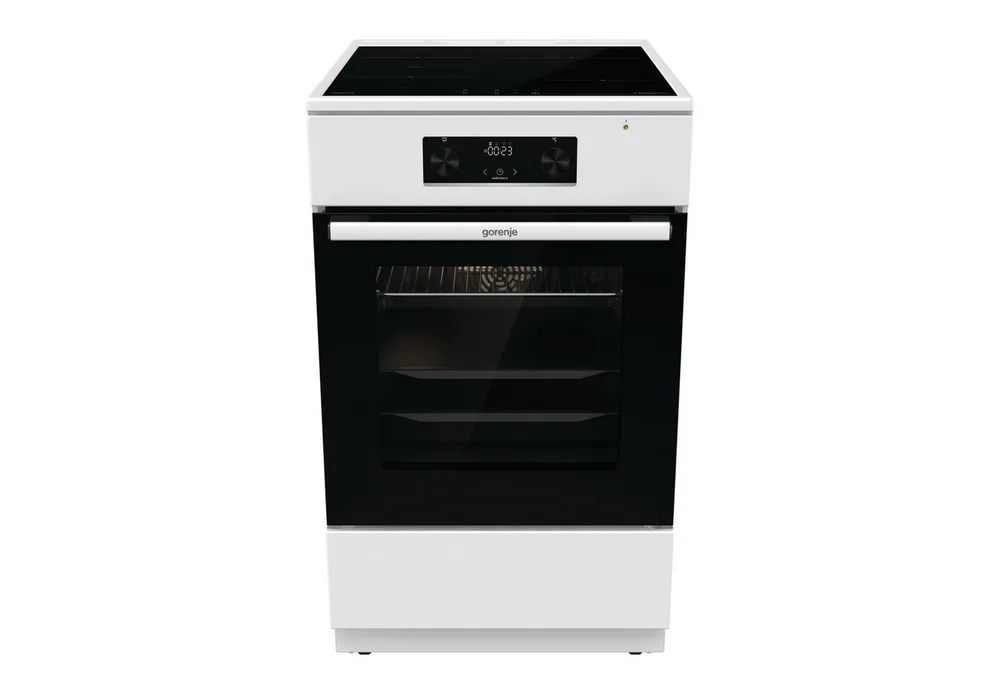GORENJE Induktions-Standherd, mit 1-fach-Teleskopauszug, Aqua Clean, Standherd mit Induktionskochfeld und Teleskopauzug