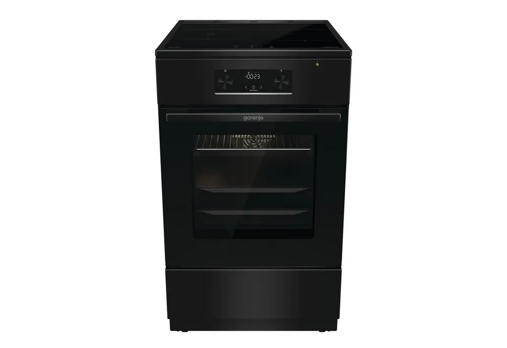 GORENJE Induktions-Standherd, mit 1-fach-Teleskopauszug, Aqua Clean, Standherd mit Induktionskochfeld und Teleskopauzug