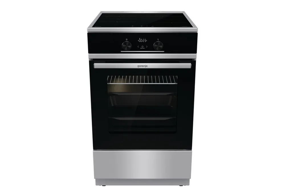 GORENJE Induktions-Standherd, mit 1-fach-Teleskopauszug, Aqua Clean, Standherd mit Induktionskochfeld und Teleskopauzug