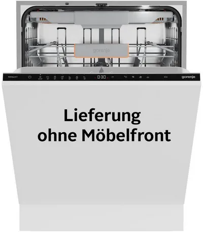 GORENJE vollintegrierbarer Geschirrspüler GV663B95, 9,4 l, 16 Maßgedecke, 16 Maßgedecke, auto. Türöffnung, Besteckschublade