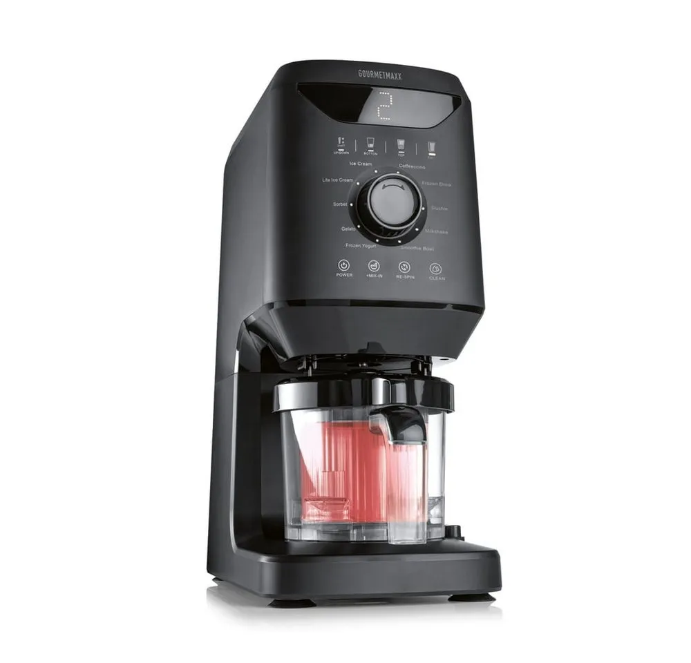 GOURMETmaxx Eismaschine GOURMETmaxx SmoothUp Eismaschine für vielseitige Desserts und Drinks, 800 W, GOURMETmaxx SmoothUp Eismaschine für vielseitige Desserts und Drinks