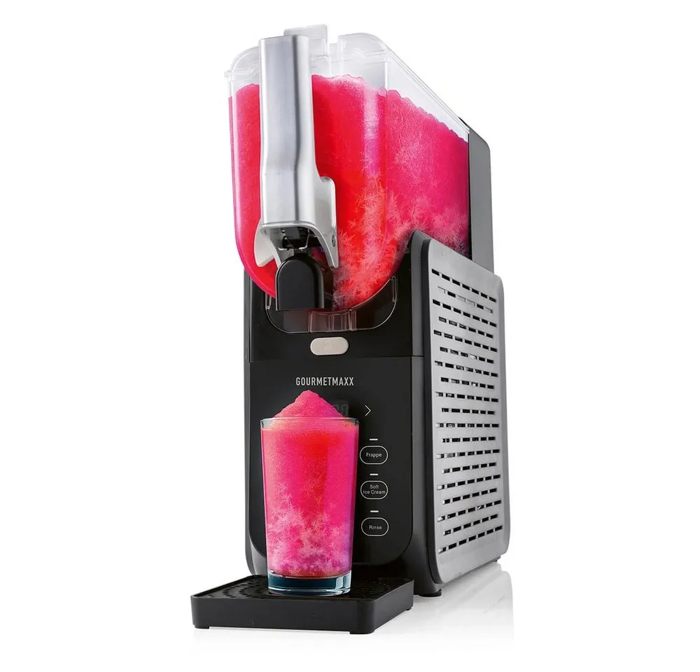 GOURMETmaxx Slush-Eismaschine FreezeUp Slush Eis Maschine für vielseitige Drinks und Desserts, 200 W