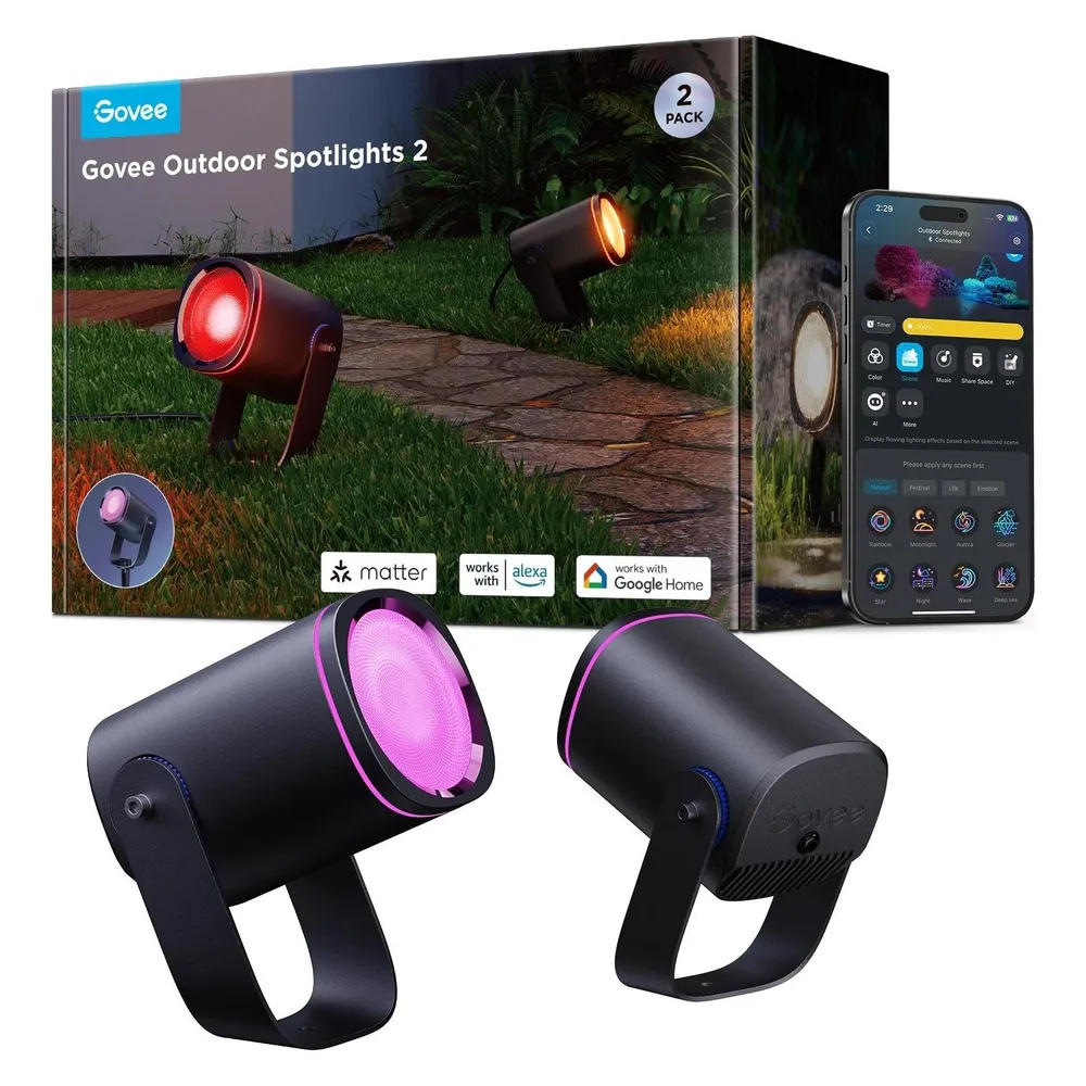 Govee Outdoor Spotlights Doppelpack