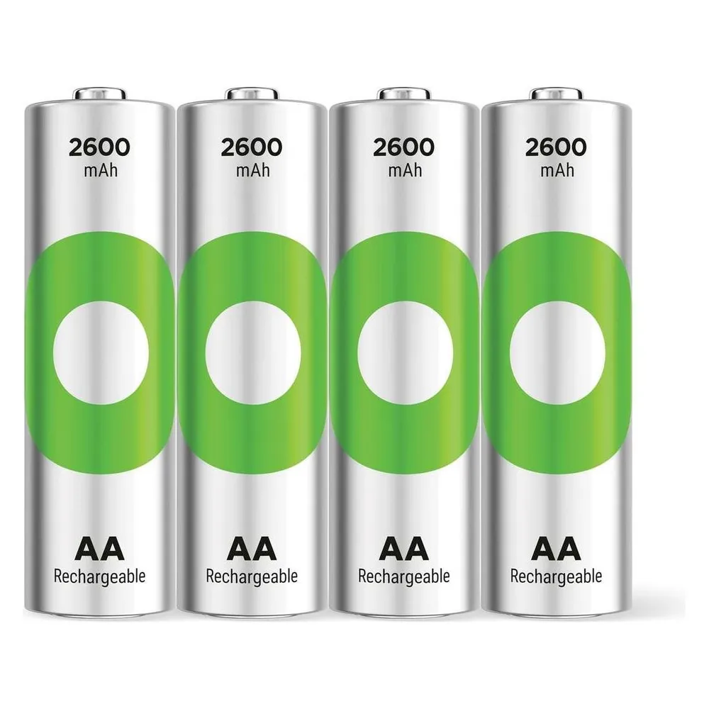 AA Akku GP NiMH 2600 mAh RECYKO, 1,2V 4 Stück
